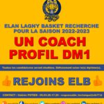 ELAN LAGNY BASKET recherche un coach DM1